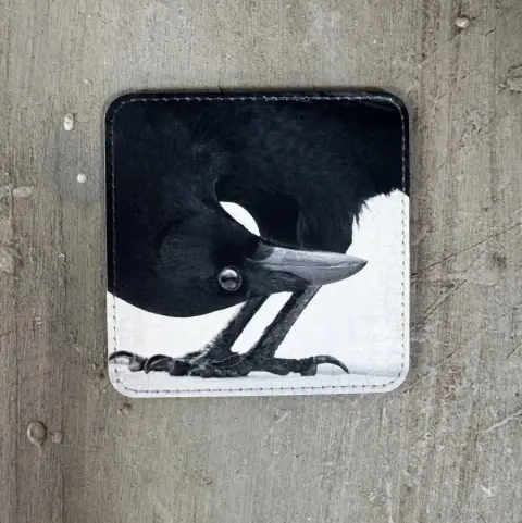 UPSIDE DOWN CROW — Coaster