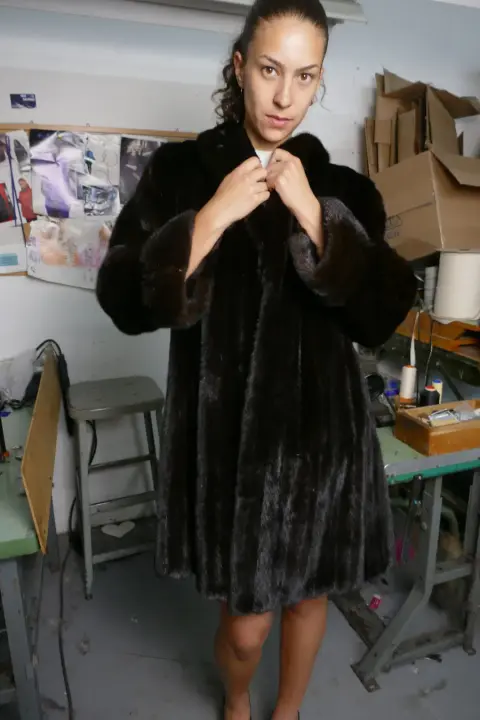 Tuxedo Black Mink Coat