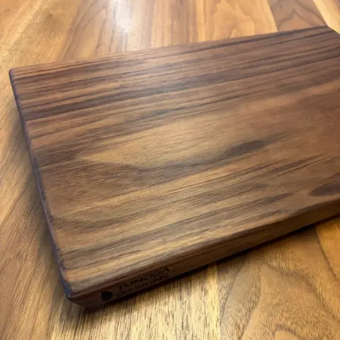 Solid Black Walnut Cutting Board – Single Piece Hardwood Board
